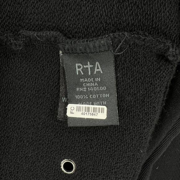 Rta Serge Grommet Cardigan Sweater Womens XS Black Long Sleeve Embellished - Picture 12 of 15